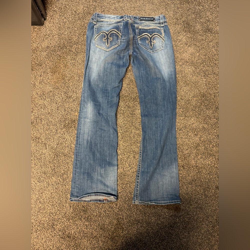 Like New Rock Revival Jeans 36 Boot Alanis